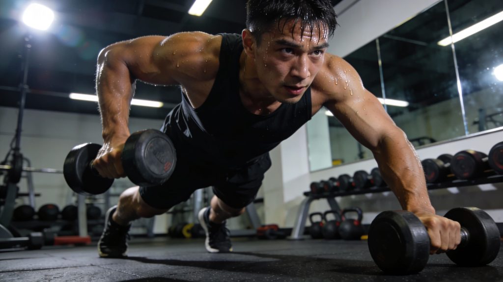 Myo Reps vs Rest Pause vs Drop Sets tipo en un gimnasio entrenando Myo Reps